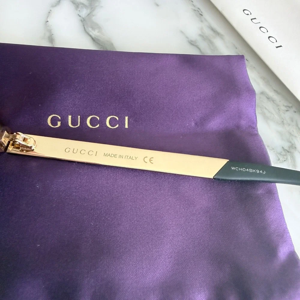 Gucci Sunglasses GG0687S 004 Brown‎ Tortoise Gold Mens Unisex Made in Italy